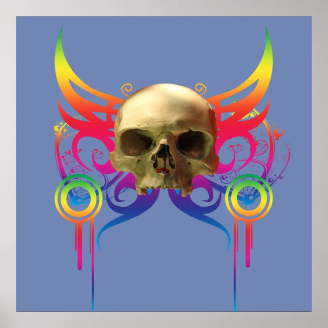 Affiche Crâne Vampire (Devant)