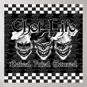 Affiche Crânes de chef riant