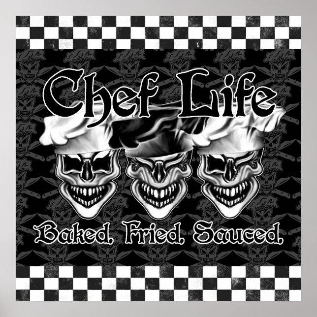 Affiche Crânes de chef riant (Devant)