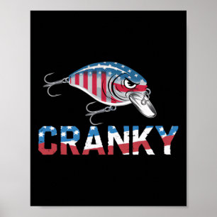 Affiche Cranky Usa Crankit Pêche Fête Des Pères