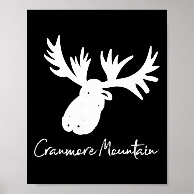 Affiche Cranmore Mountain New Hampshire Ramure de Moose Sk (Devant)