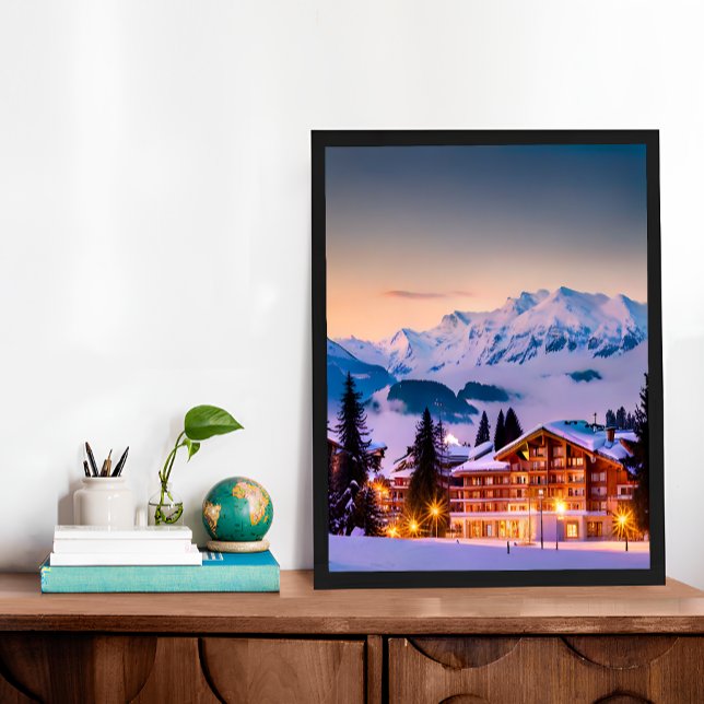 Affiche Crans Montana Suisse Photo (Crans Montana Switzerland Photo Poster)