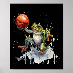 Affiche Crapaud de croquis aquarelle Grenouille Croquis Jo