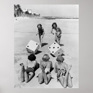Affiche Craps in the Sand, 1940s