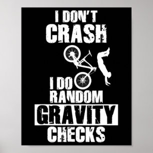 Affiche Crash de VTT - Vérifications de gravité drôles de
