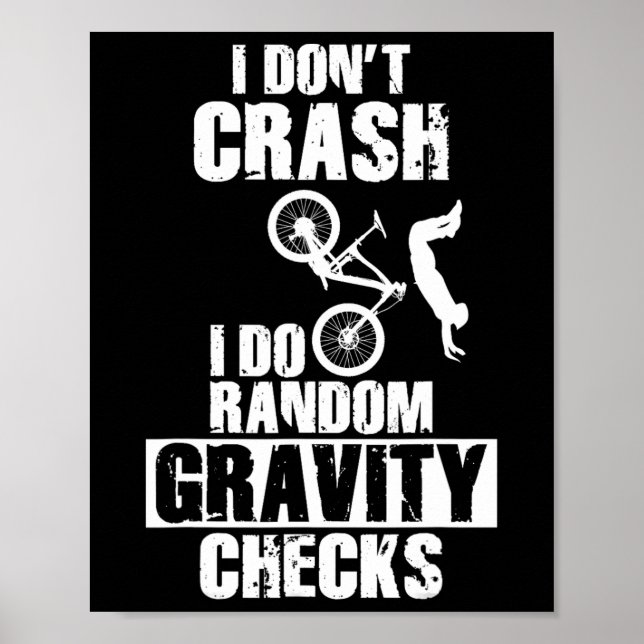 Affiche Crash de VTT - Vérifications de gravité drôles de  (Devant)