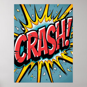 Affiche CRASH ! Explosion d'art pop brisée