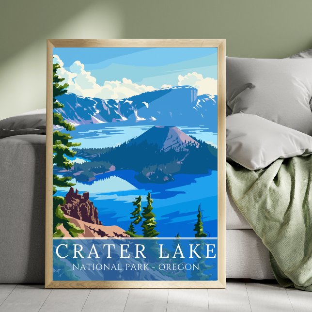 Affiche Crater Lake National Park Scenic Landscape (Créateur téléchargé)