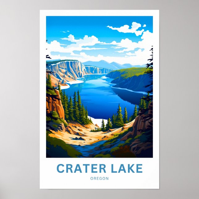 Affiche Crater Lake Oregon Imprimer (Devant)