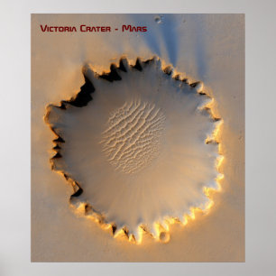 Affiche Cratère Victoria - Planum Meridiani - Mars