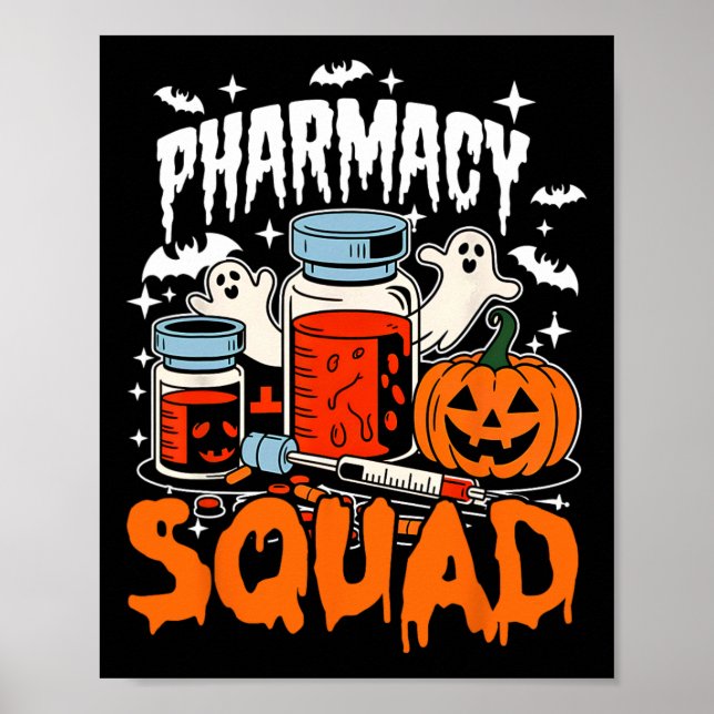 Affiche Cravate Pills Pharmad Squad Pharmacist Technicien  (Devant)