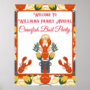 Affiche Crawfish Boil Party-Summer Seafood Cookies