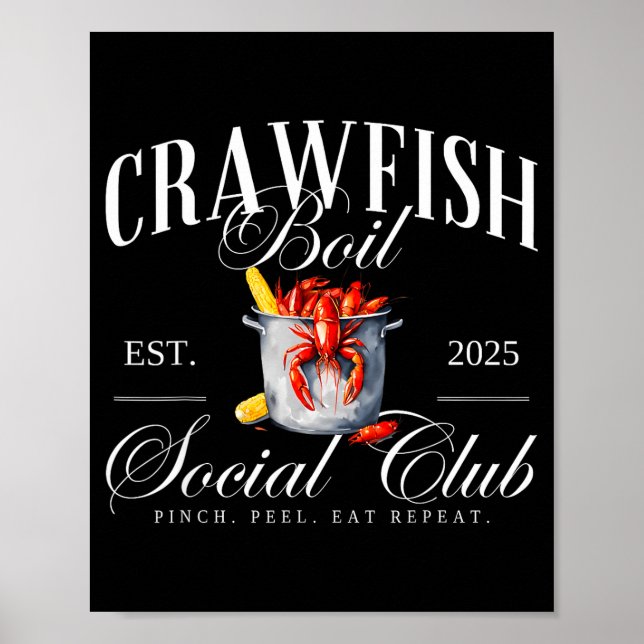 Affiche Crawfish Boil Social Club Cajun Seafood Festival S (Devant)