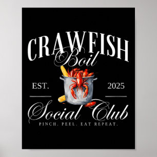 Affiche Crawfish Boil Social Club Cajun Seafood Festival S