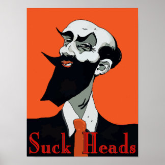 Affiche Crawfish : Têtes de canard, homme souriant,