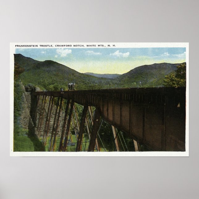 Affiche Crawford Notch View of Frankenstein Trestle (Devant)