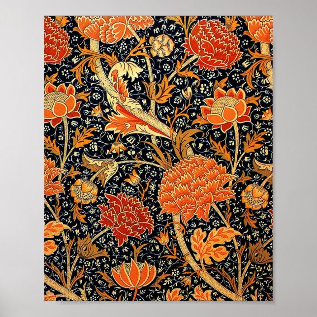 Affiche Cray, un motif de William Morris, (Devant)