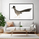 Affiche Crayon couleur de Roadrunner dessin sur blanc<br><div class="desc">Décorez vos murs avec ce dessin amusant du roadrunner fait au crayon. Ajoutez votre propre texte, changez aussi la couleur arrière - plan. Sélectionnez la taille de l'impression à l'aide du menu déroulant ci-dessus, et vous pouvez cliquer sur le bouton "modifier la conception" pour customiser l'illustration pour qu'elle s'adapte à...</div>