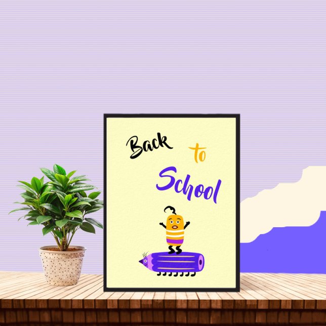 Affiche Crayon drôle et caoutchouc (Créateur téléchargé)