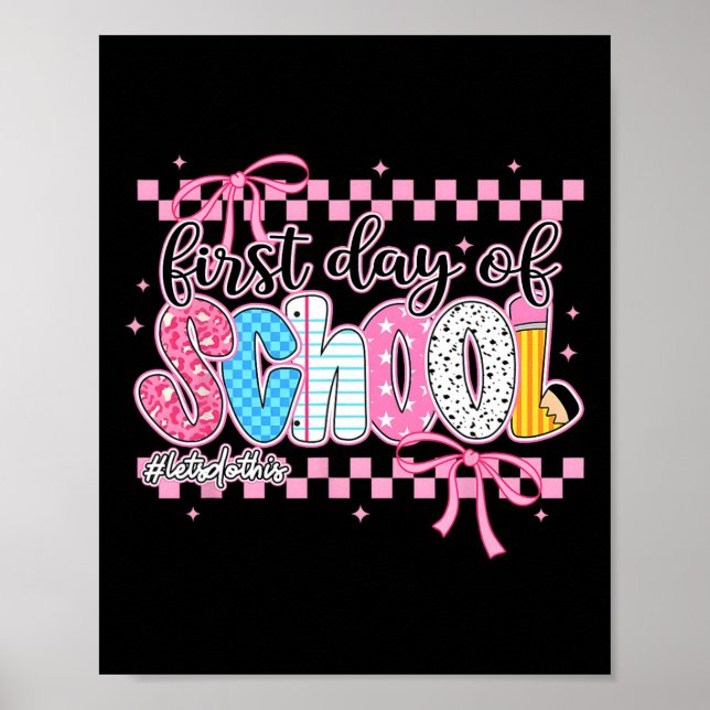 Affiche Crayon Enseignant Enfants Jour De Rentrée Ck T (Devant)