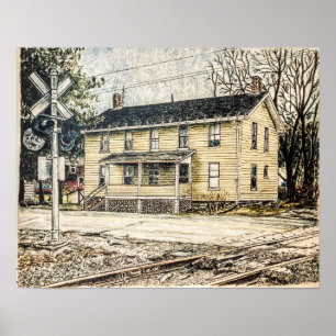 Affiche Crayon "My Grand-Mère's House - Rogers Ohio"
