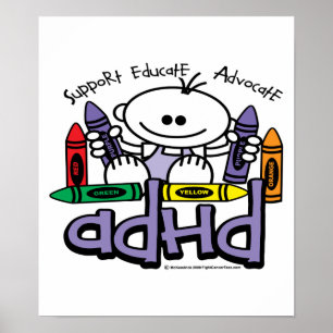 AFFICHE CRAYONS ADHD