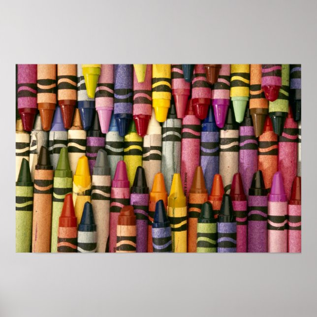 Affiche Crayons colorés (Devant)