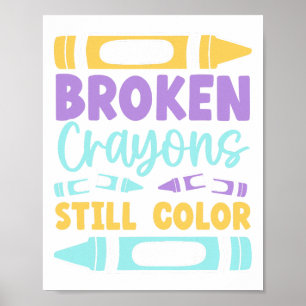 Affiche Crayons ont toujours une couleur Sensibilisation à