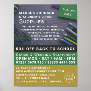 Affiche Crayons, Papeterie et fournitures de bureau, Papet