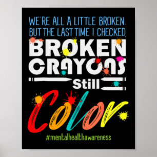 Affiche Crayons Toujours Couleur Soutien à la sensibilisat