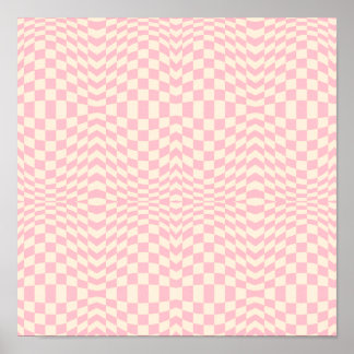 Affiche Crazy Checkerboard Design