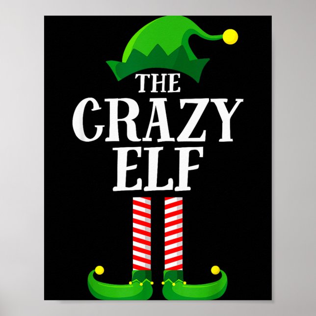 Affiche Crazy Elf Matching Family Group Christmas Party Py (Devant)