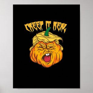 Affiche Crazy Halloween Citrouille Trumpkin costume
