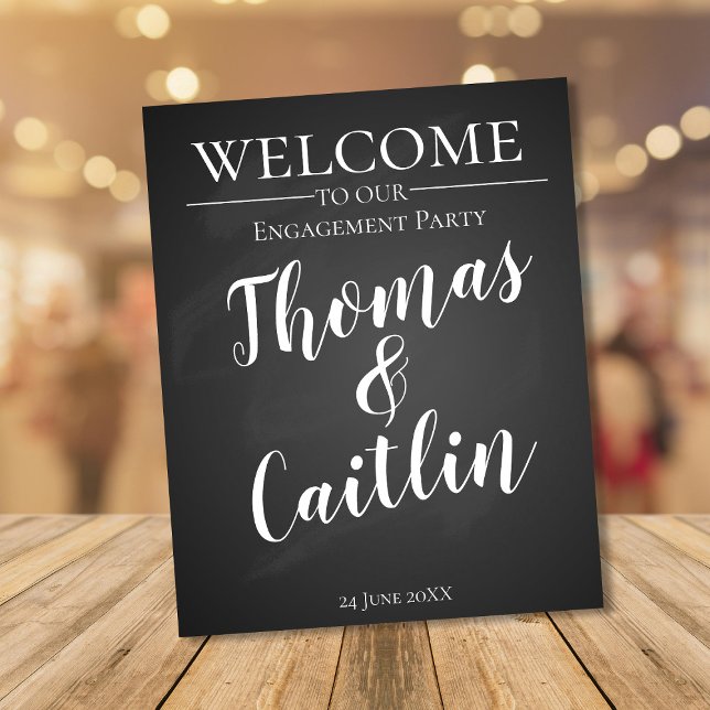 Affiche Create your own chalkboard party sign (Créateur téléchargé)