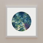 Affiche Create Your Own Circle Shape Photo<br><div class="desc">Add a white circular frame or border for your summer vacation or honeymoon square format photo. 
Customize the background color if you'd like.
Add personalized text to create your own wall art.</div>