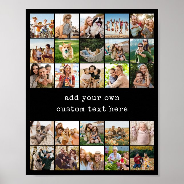 Affiche Create Your Own Custom 25 Photo Collage (Devant)