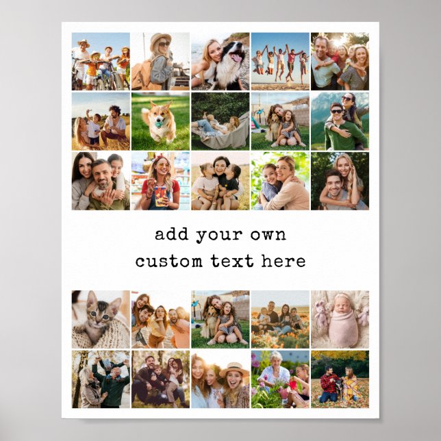Affiche Create Your Own Custom 25 Photo Collage (Devant)
