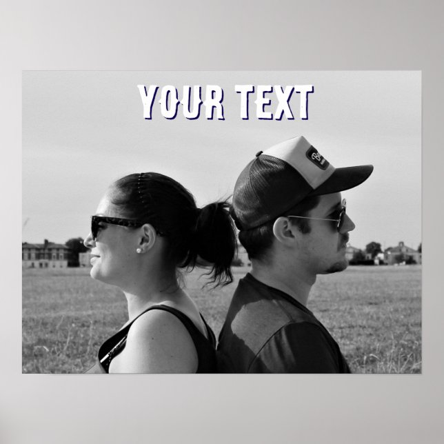 Affiche create your own photo text engagement  (Devant)
