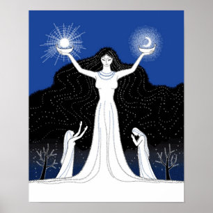 Affiche Création d'affiche de Sun et de lune