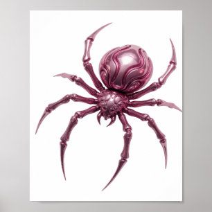 Affiche Création d'art abstrait rose SNAPPY