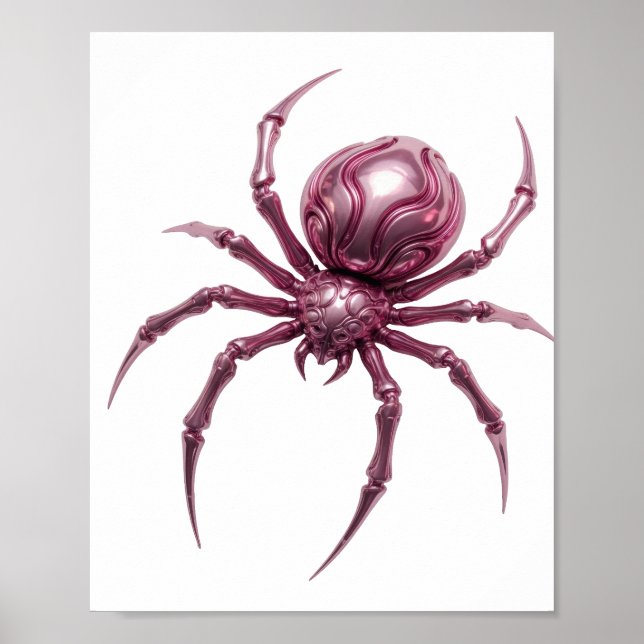 Affiche Création d'art abstrait rose SNAPPY (Devant)