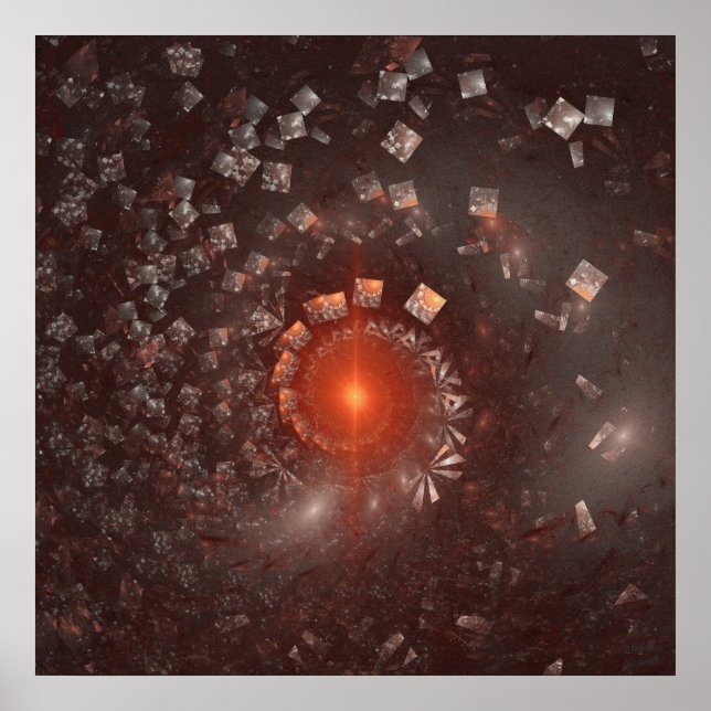 Affiche 'Création de l'univers holographique 2' (Devant)
