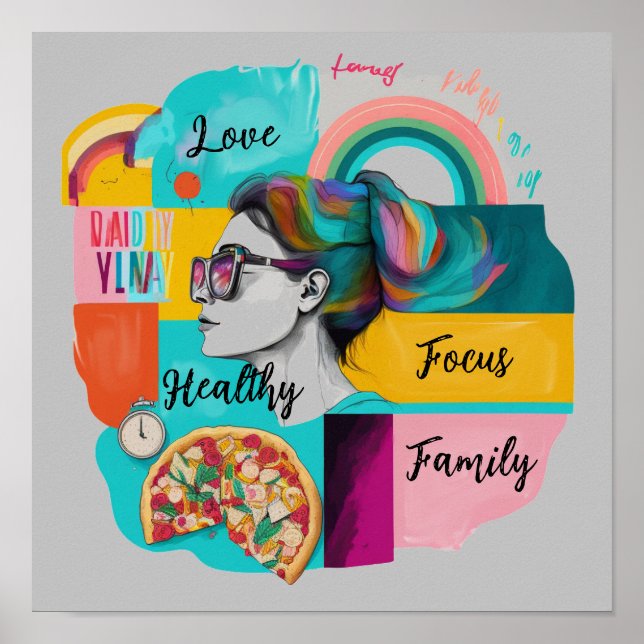 Affiche Création de ma vie de rêve : une carte de vision g (Devant)