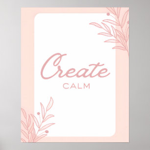 Affiche Création de typographie de citation inspirante cal
