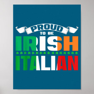 Affiche Création d'héritage italo-irlandais Fière d'être I