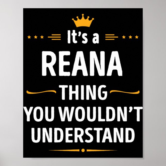 Affiche Création Encrée - C'est une chose de Reana que vou (Devant)