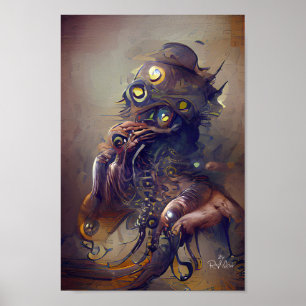 Affiche CREATURE AFFICHER l'illustration de l'art imaginai