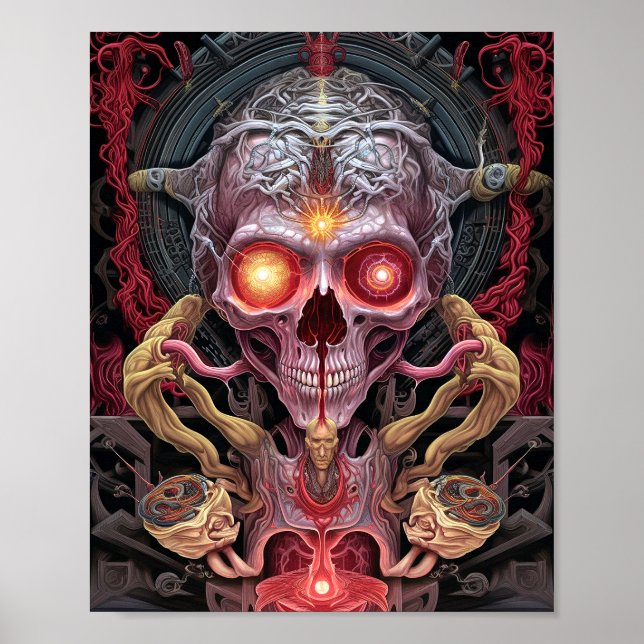 Affiche Créature Alien Surreal Horror Art (Devant)