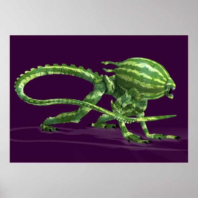 Affiche Créature galactique de pastèque (Devant)