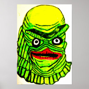 AFFICHE CRÉATURE HALLOWEEN À PARTIR DE L'ABYSS